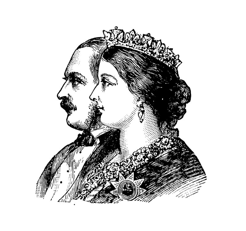 Viktória királynő és a hercegprímás (metszet) alkotó: English School