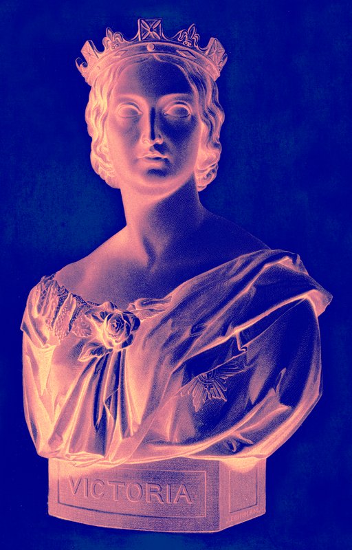 Viktória királynő, illusztráció a The Queens of England-ből vagy a Royal Book of Beauty-ból, megjelent 1875 körül (digitálisan javított kép) alkotó: English School