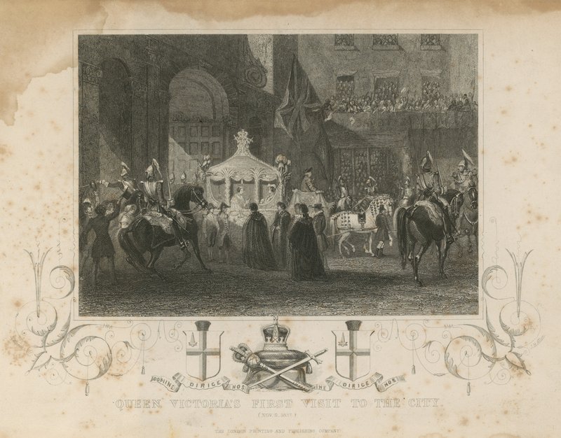 Viktória királynő első látogatása a városban, 1837. november 9 alkotó: English School
