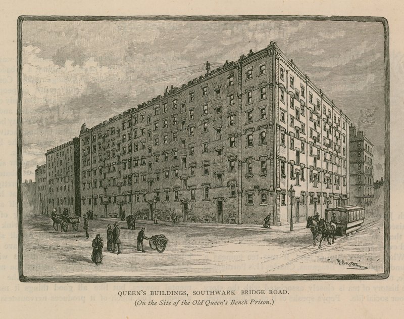 Queens Buildings, Southwark Bridge Road alkotó: English School