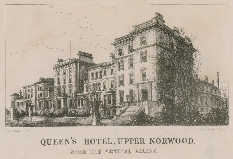 Queens Hotel, Upper Norwood, a Crystal Palace közelében alkotó: English School