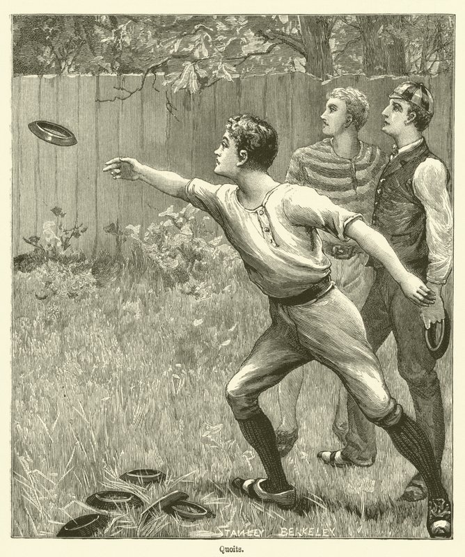 Quoits (metszet) alkotó: English School