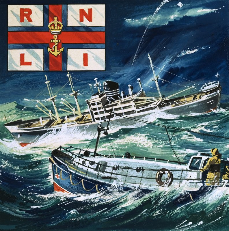 R.N.L.I. Királyi Haditengerészeti Mentőcsónak Intézet alkotó: English School