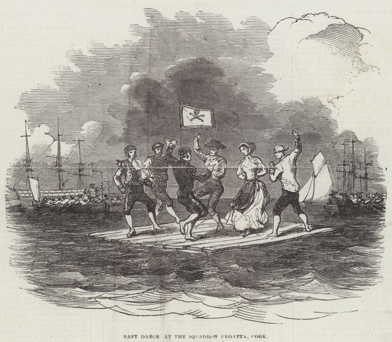 Tutajtánc a Squadron Regattán, Cork (metszet) alkotó: English School