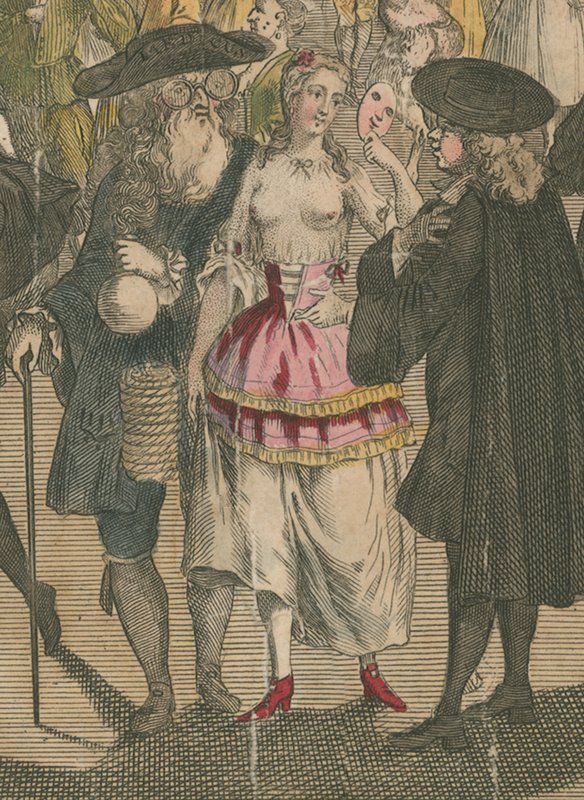 Ranelagh kertek. Álarcos a velencei nagykövetért, 1749 alkotó: English School