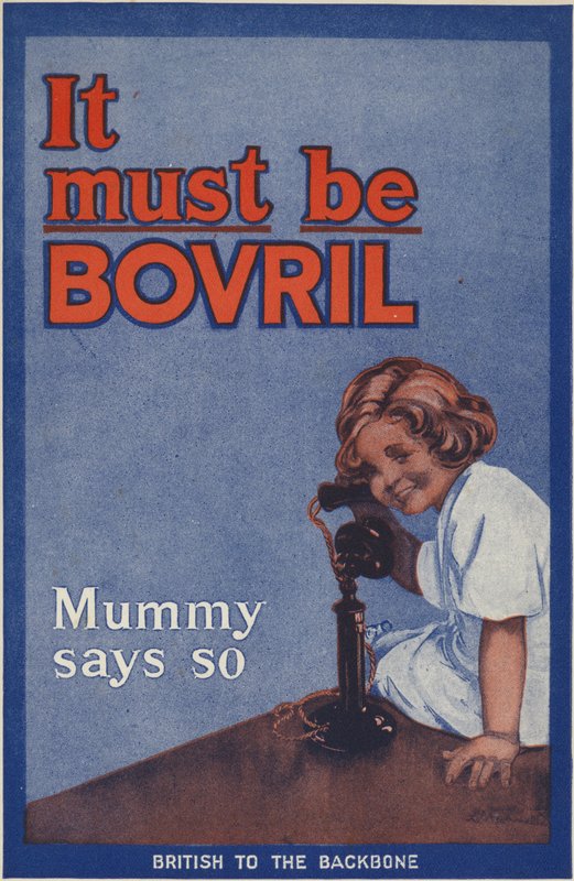 A Bovril Handy könyv és a háborús napló hátsó borítója alkotó: English School