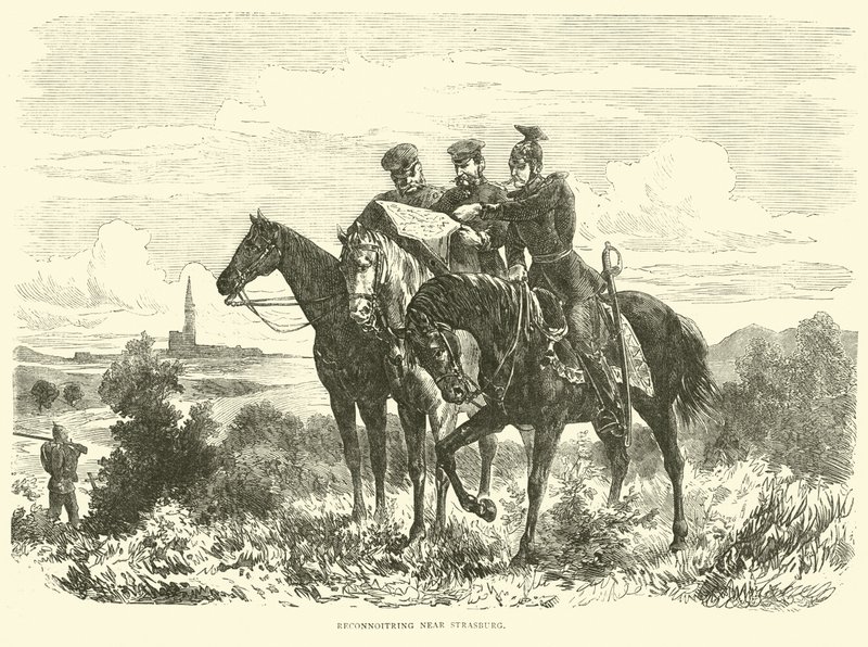 Felderítés Strasburg közelében, 1870. szeptember alkotó: English School