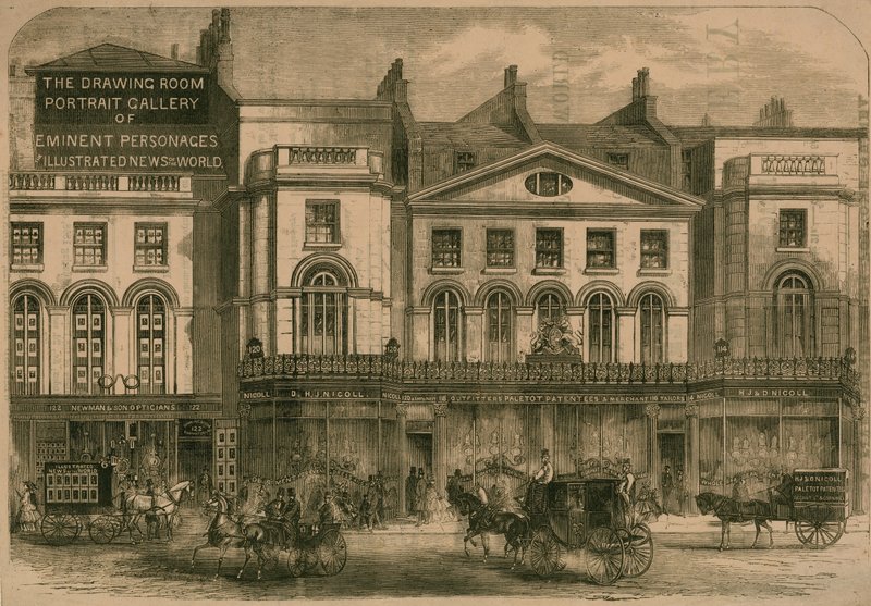 Regent Street, London, keleti oldalon alkotó: English School