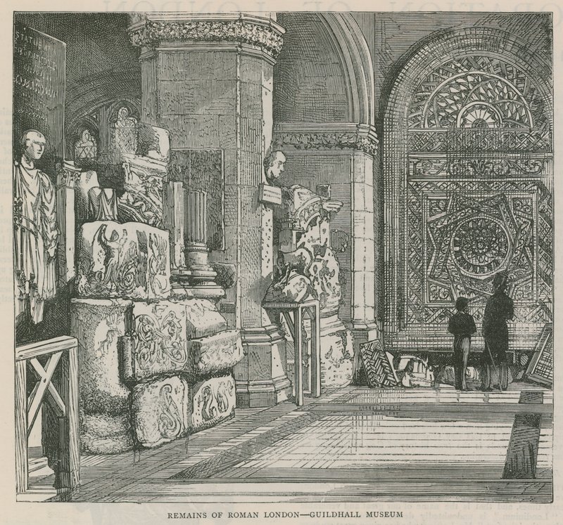 A római londoni maradványok - Guildhall Múzeum alkotó: English School