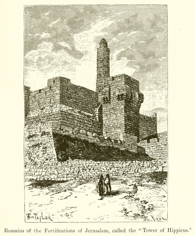 A Hippicus-toronynak nevezett jeruzsálemi erődítmény maradványai alkotó: English School