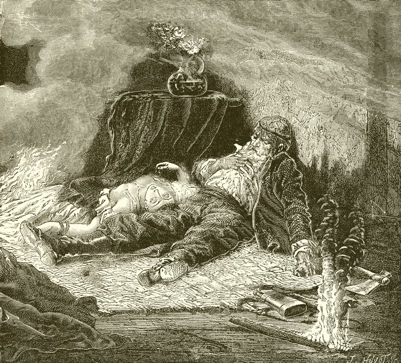 A vikingek rajtaütésének maradványai alkotó: English School