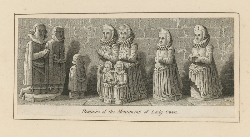 Lady Owen emlékművének maradványai alkotó: English School