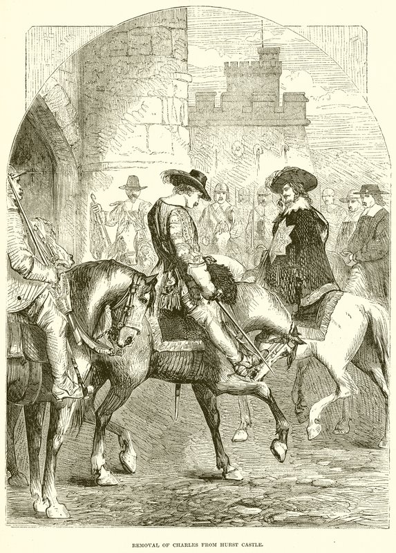 Charles eltávolítása a Hurst kastélyból alkotó: English School