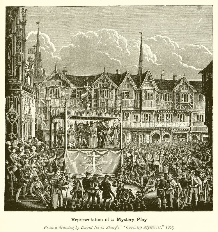 Egy misztériumjáték ábrázolása alkotó: English School