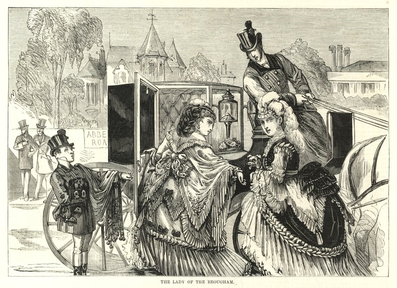 A Derby Women képviselője: A brougham hölgye alkotó: English School