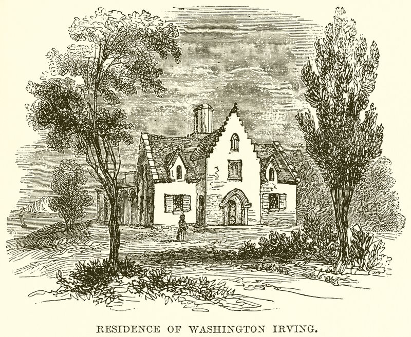 Washington Irving rezidenciája alkotó: English School