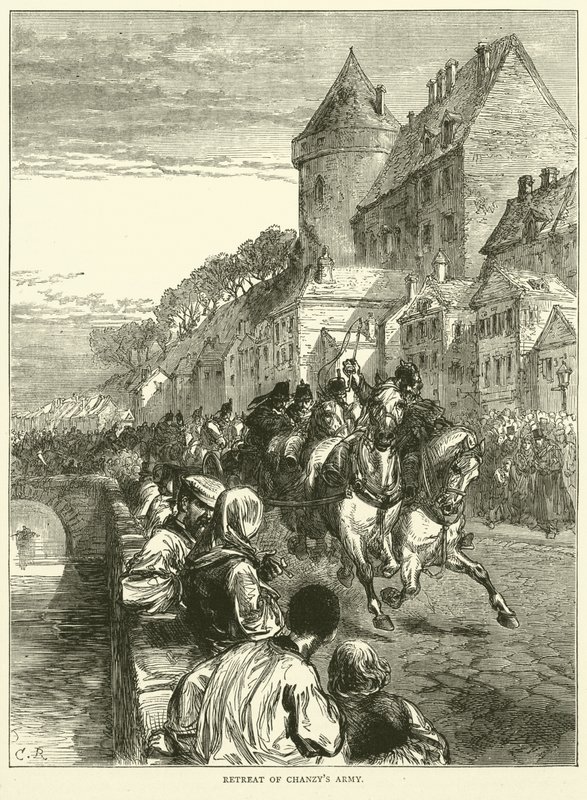 A Chanzys hadsereg visszavonulása, 1871. január alkotó: English School