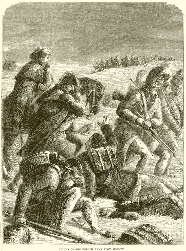 A francia hadsereg visszatérése Moszkvából alkotó: English School