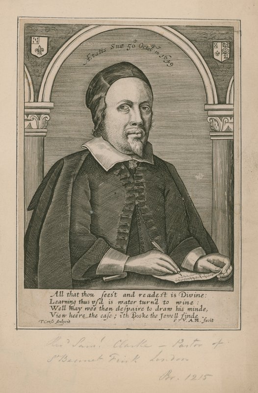 Samuel Clarke tiszteletes, Szent Benet Fink lelkésze alkotó: English School