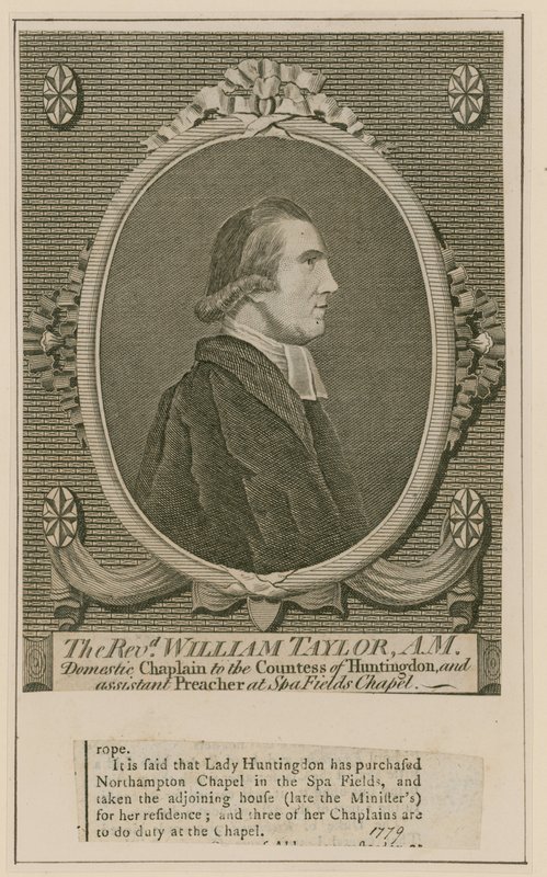 William Taylor tiszteletes, Spa Fields Chapel, Clerkenwell alkotó: English School