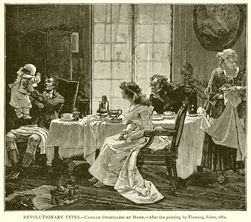 Forradalmi típusok. - Camille Desmoulins otthon alkotó: English School