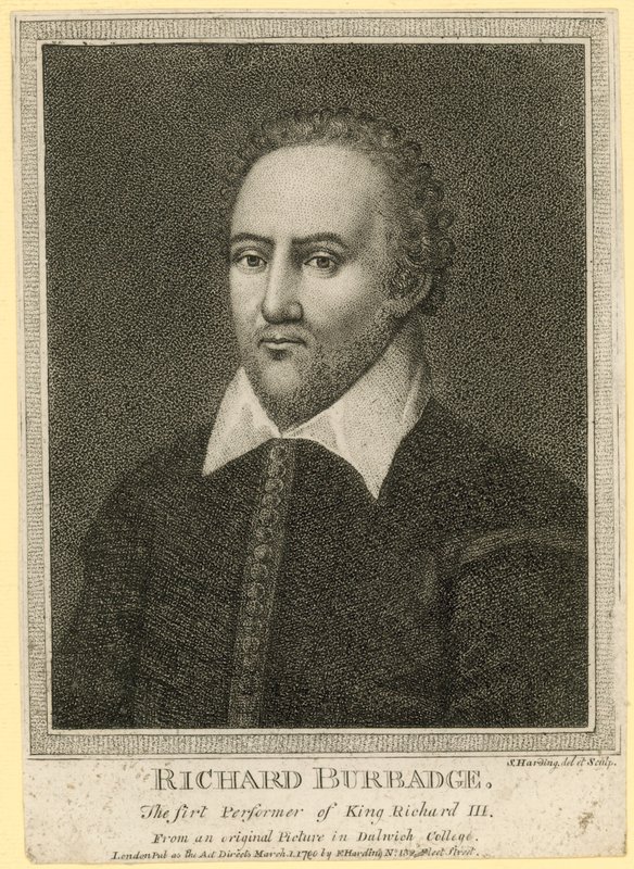 Richard Burbadge, a King Richard III első előadója alkotó: English School