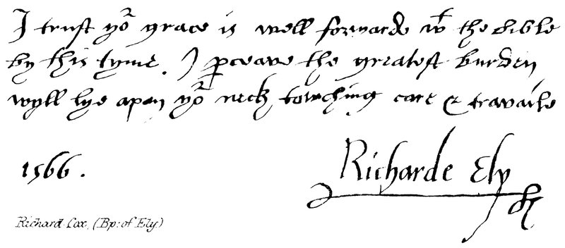 Richard Cox, (Bp: Ely) alkotó: English School