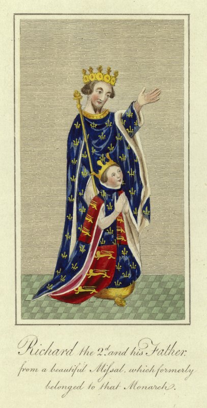 Richard II és apja alkotó: English School
