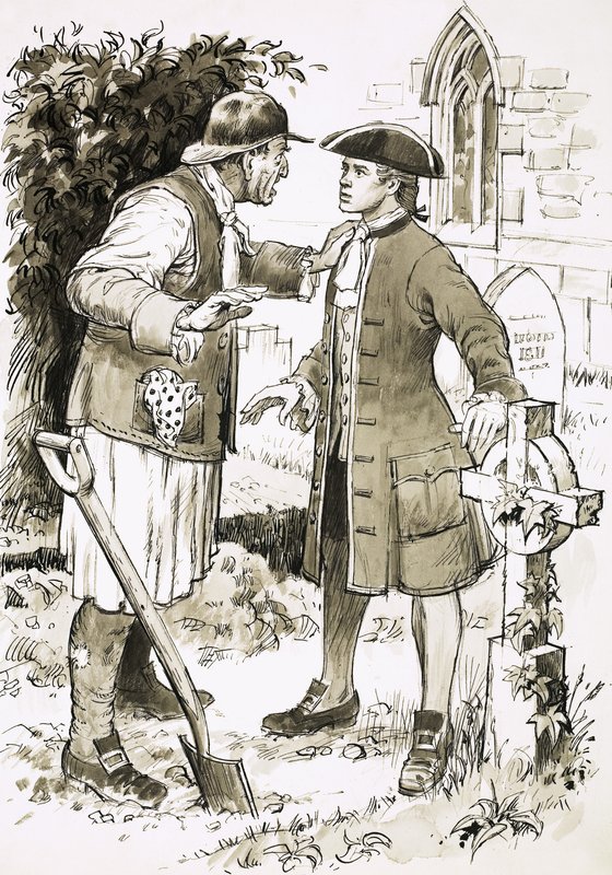 Richard Larkin találkozik egy sírásóval alkotó: English School