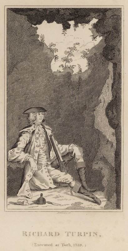 Richard Turpin, kivégezték Yorkban, 1739 alkotó: English School