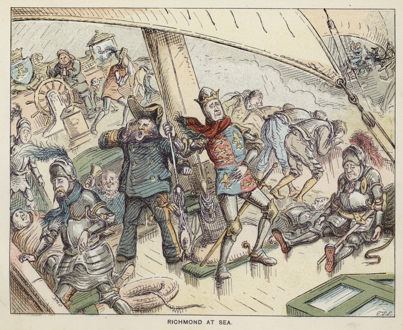 Richmond (vagyis VII. Henrik leendő király) a tengeren alkotó: English School