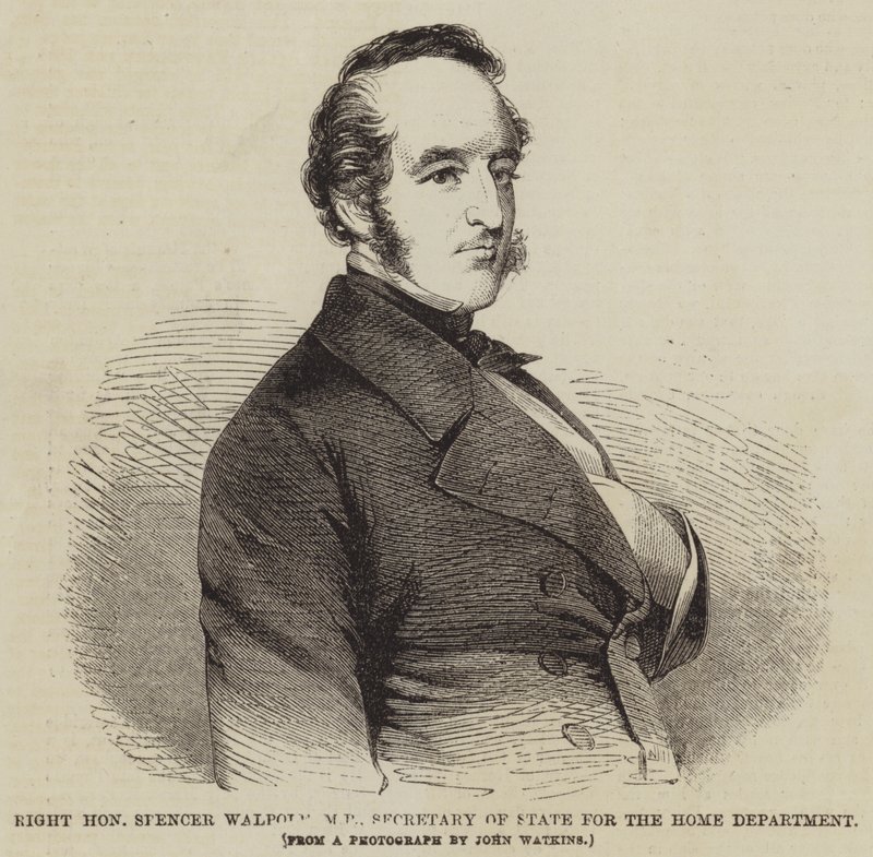 Tisztelt Spencer Walpole képviselő, a belügyminisztérium államtitkára (metszet) alkotó: English School