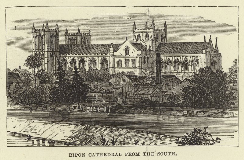 Ripon katedrális délről alkotó: English School