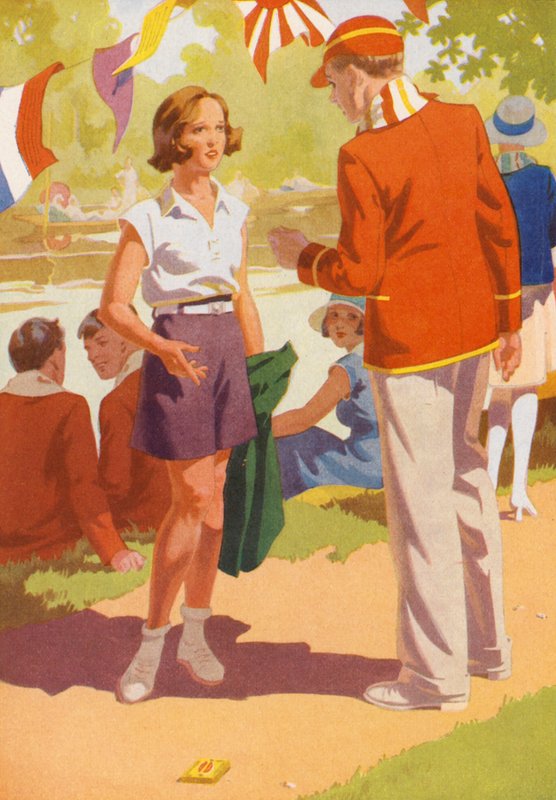 Rivális kapitányok (színes litográfia) alkotó: English School