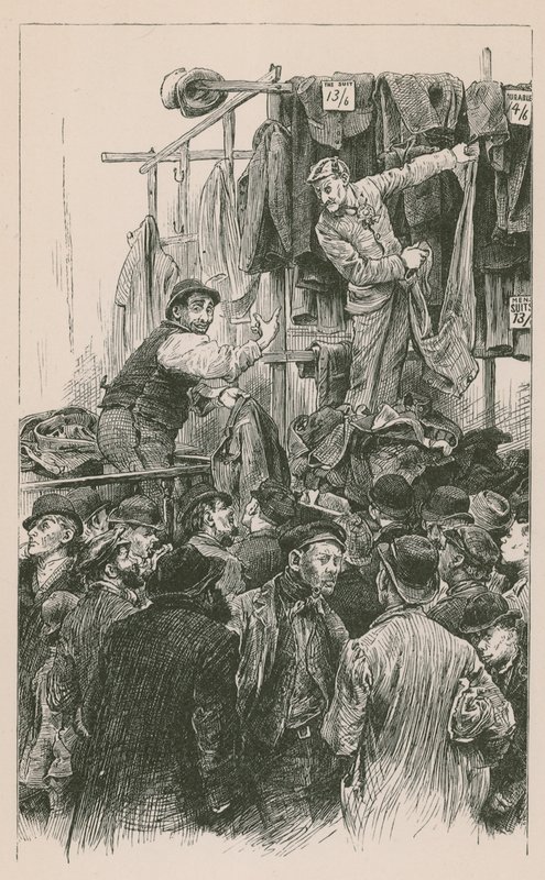Rivális kereskedők Petticoat Lane-ben alkotó: English School