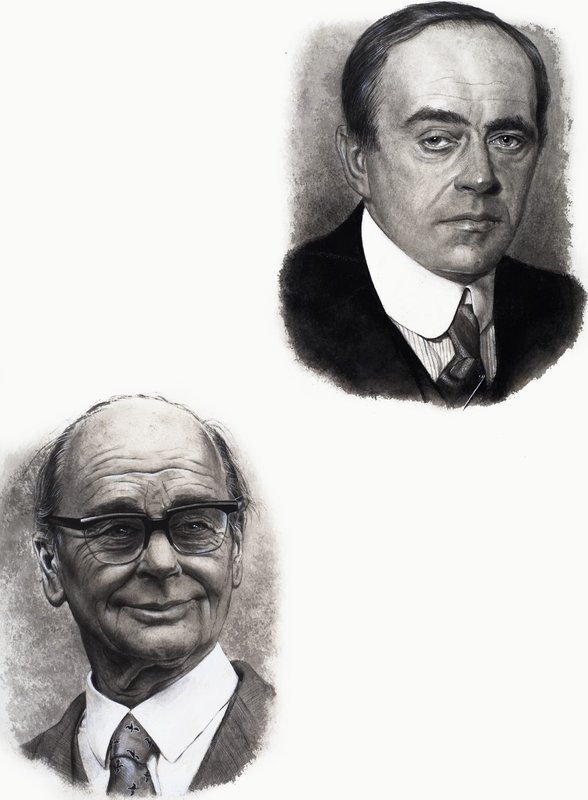 Robert Falcon Scott és Peter Scott alkotó: English School
