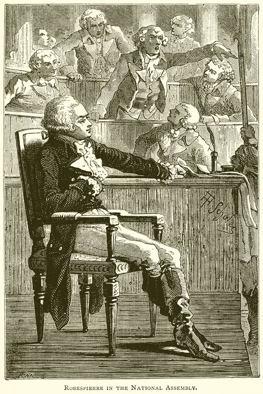 Robespierre a nemzetgyűlésben alkotó: English School