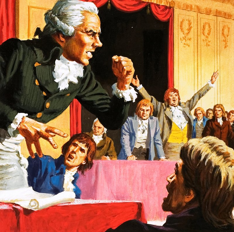 Robespierre Párizs éhező népe nevében beszél alkotó: English School