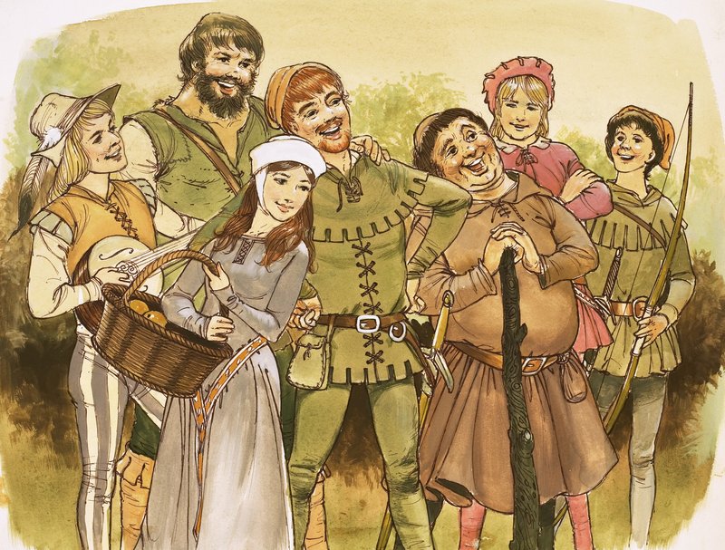 Robin Hood és vidám emberei alkotó: English School