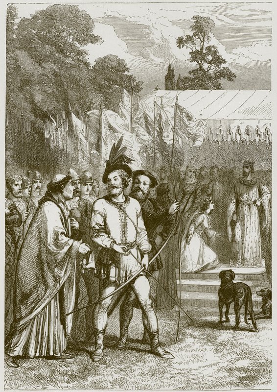 Robin Hood és Katalin királynő alkotó: English School