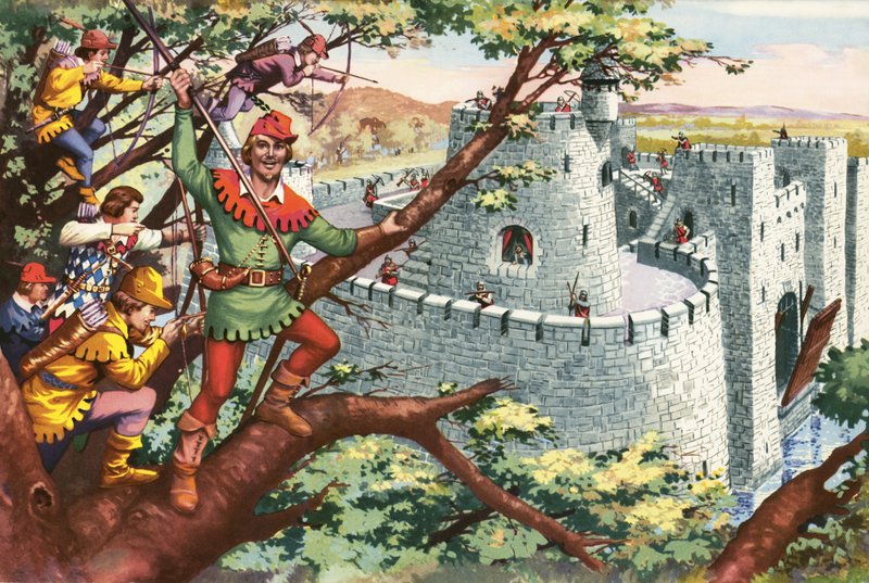 Robin Hood és vidám emberei alkotó: English School