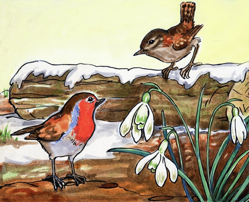 Robin Redbreast és Jenny Wren alkotó: English School