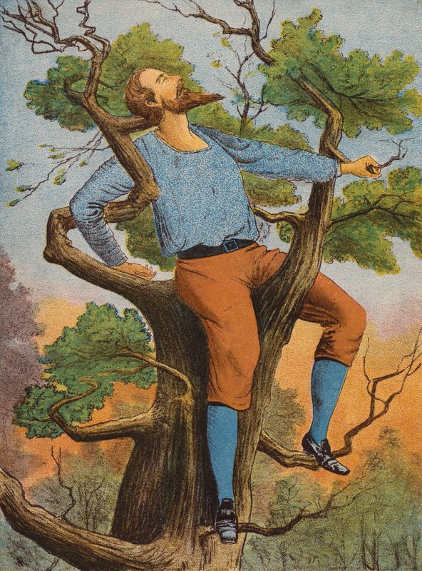 Robinson Crusoe (színes litográfia) alkotó: English School