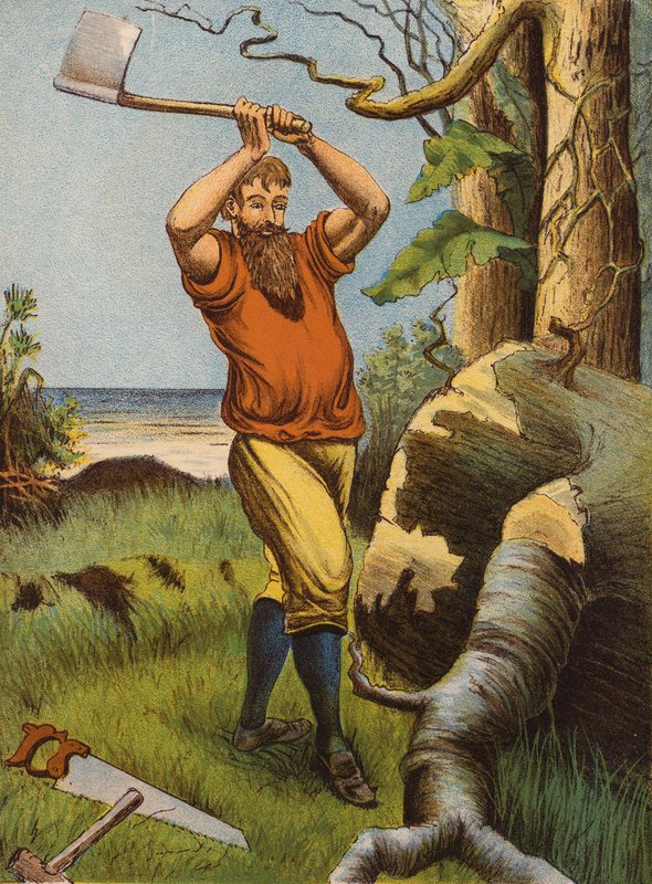 Robinson Crusoe (színes litográfia) alkotó: English School