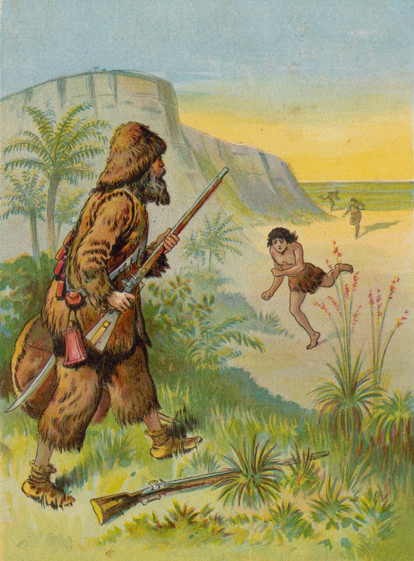 Robinson Crusoe megmenti péntek életét alkotó: English School