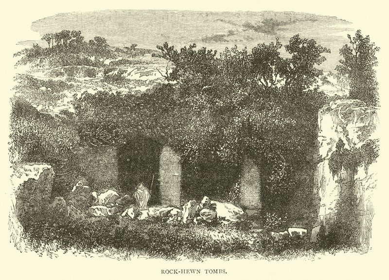 Sziklába vésett sírok alkotó: English School