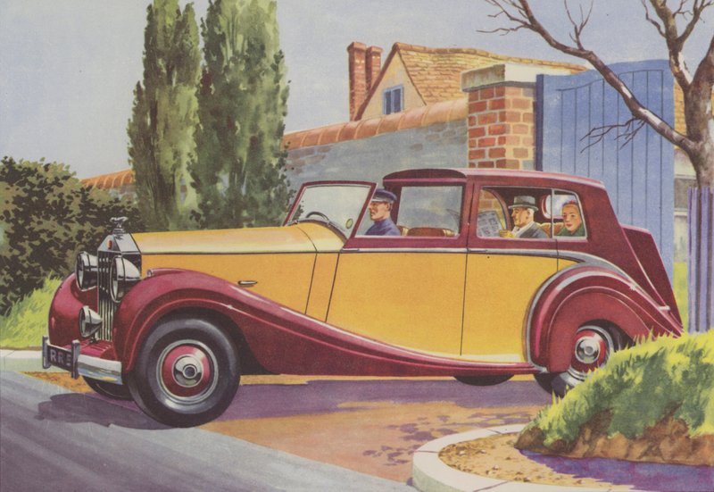 Rolls-Royce (színes litográfia) alkotó: English School
