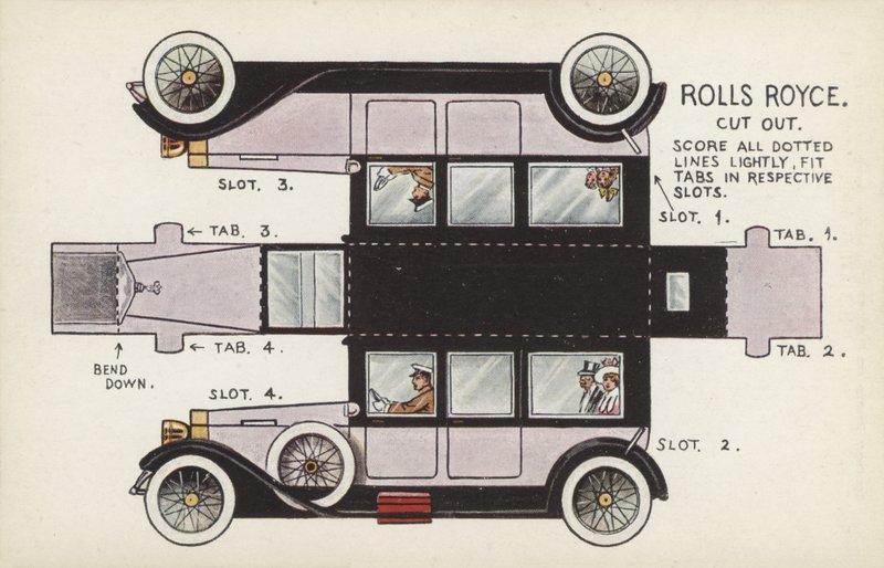 Rolls Royce Cut Out (színes litho) alkotó: English School