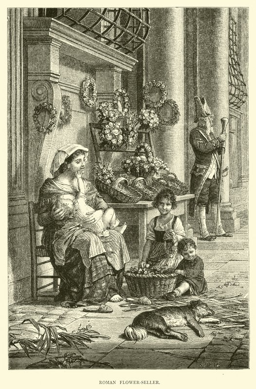 Római Virágárus alkotó: English School