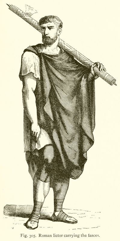 Roman Lictor, aki a Fasces-t cipeli alkotó: English School